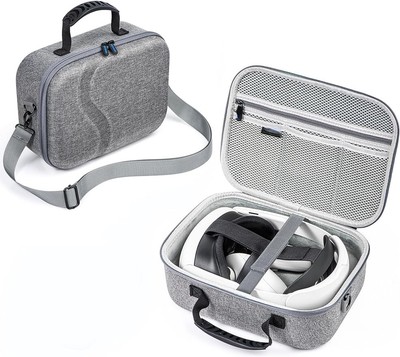 Travel Storage Carry Bag Compatible with Oculus Quest 3 Elite Strap