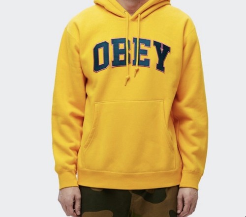 OBEY Propaganda Clothing Obey Arc Logo Hoodie Men s Medium Mustard