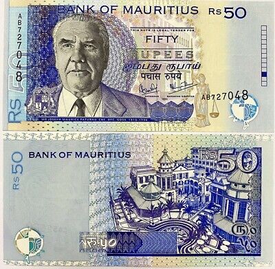 Mauritius 50 Rupees 1999 P 50 a UNC