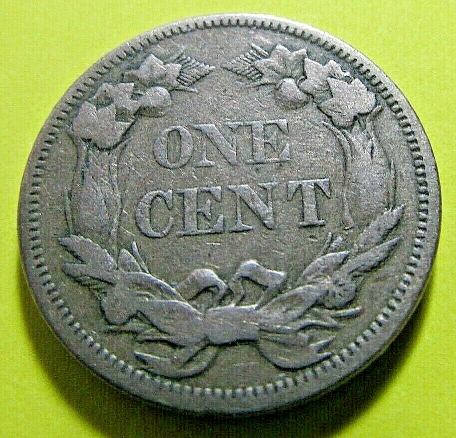 Nicer...1858 Flying Eagle Cent (SL)...VF  Or So Details Old Eagle