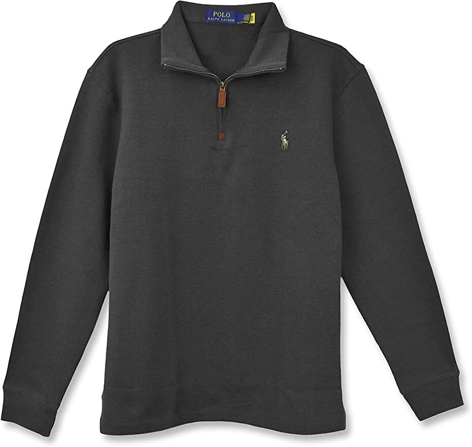 Polo Ralph Lauren Men's Half Zip French Rib Cotton Sweater