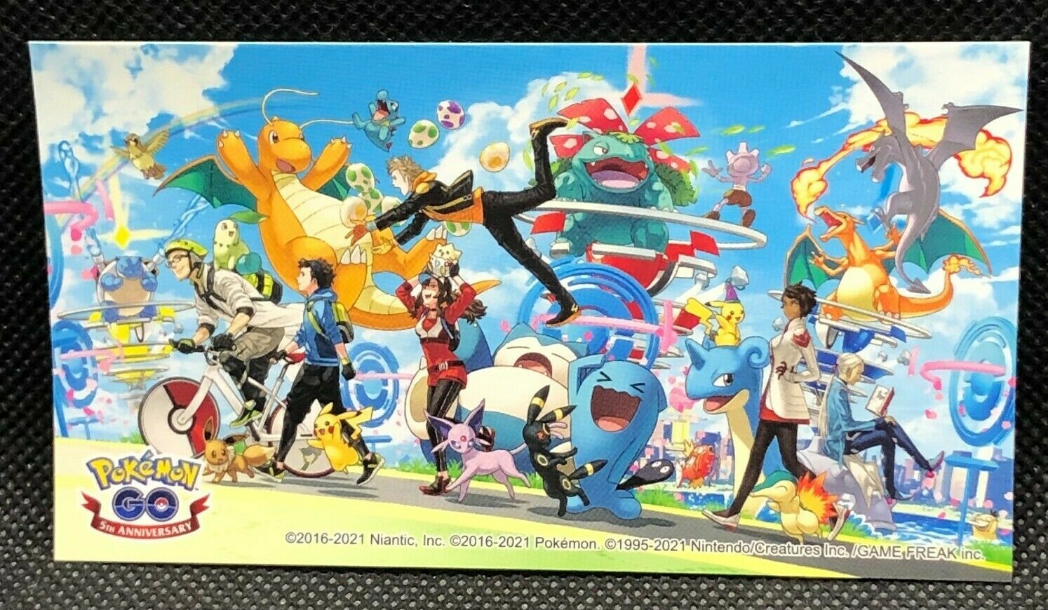 Pokemon Go Sticker Seal Limited 5th Anniversary Japanese