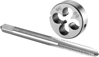 Burkit M6 X 1 Tap and Die Set M6 X 1.0 Machine Thread Tap and
