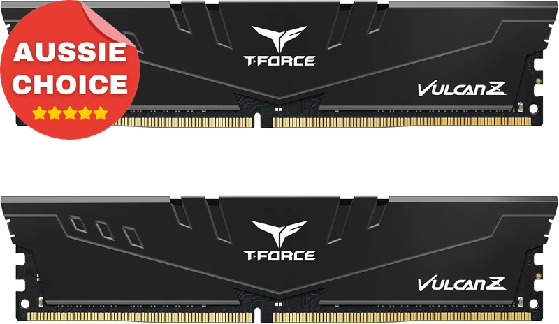 T-Force Vulcan Z 16GB DDR4 3200MHz RAM Kit 2x8GB PC4-25600 Black Memory Module