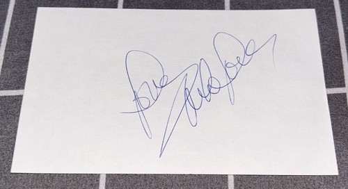 MIKE LOVE SIGNED 3X5 INDEX CARD THE BEACH BOYS ROCK SURF