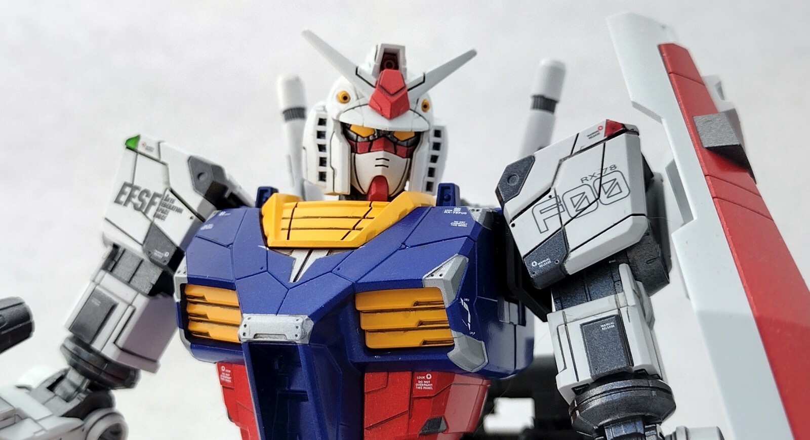 Built Painted Bandai 1/100 RX-78F00 Gundam | eBay