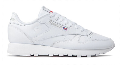 Reebok Classic Leather Footwear White, Pure Grey Mens Running Sneakers Shoes