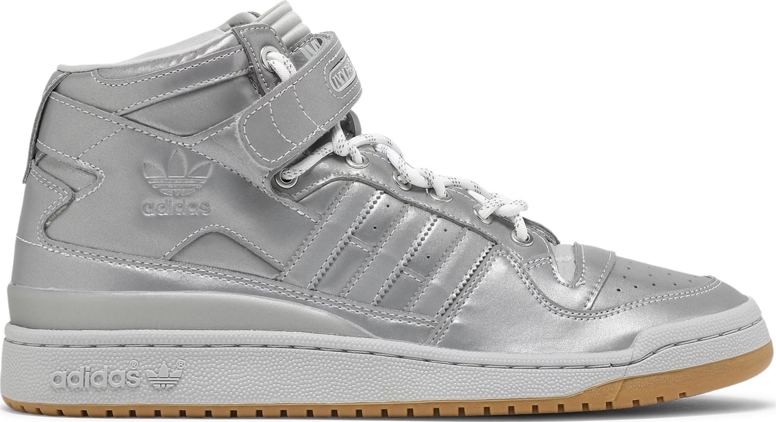 

Adidas Forum Mid Ivy Park Silver Metallic White GW2858 Мужские 6,5 Женские 7,5, Серебряный, adidas Forum Mid