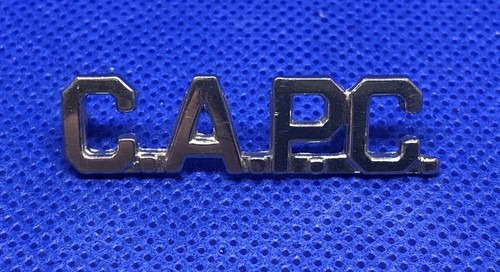 C.A.P.C. Civil Air Patrol Cadet Silver Tone Metal Lapel Pin Tie Tack