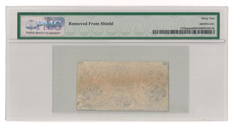 Fr#1272spnmf 15¢ 3rd Issue Grant Sherman Fractional Narrow Specimen Front PMG 62