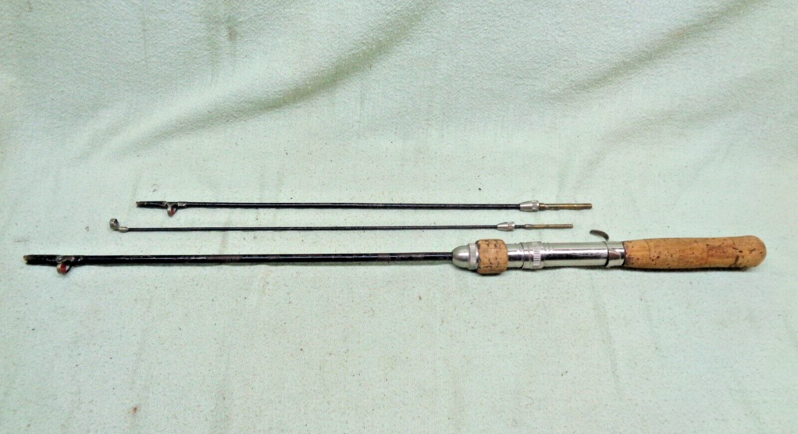 スチールロッド　ビンテージ Vintage Antique Rare South Bend Steel 3 piece Bait Casting