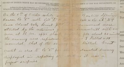 Muster Roll of Company C of the 3rd Wisconsin Volunteer Cavalry. Kansas, 1863.