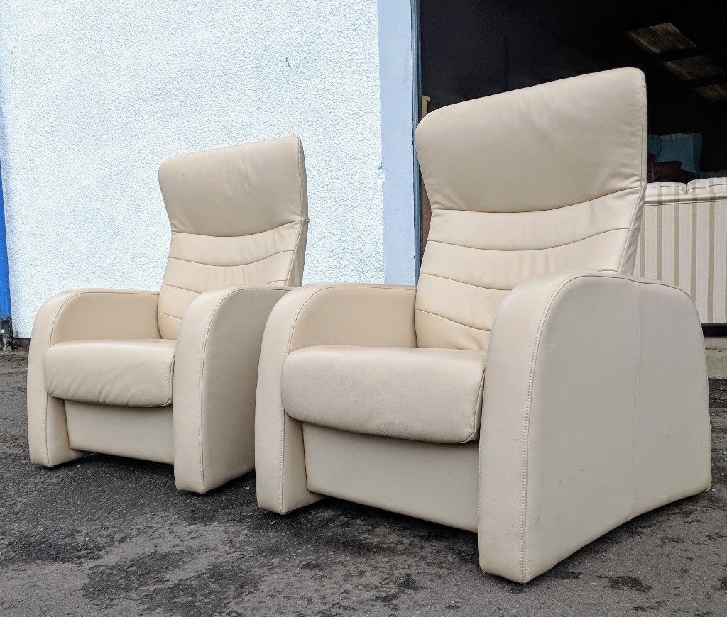 Pair of John Lewis leather recliner chairs DELIVERY AVAILABLE | in East