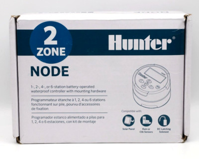 Hunter Node 2-Station Battery-Operated Controller for Automatic Irrigation