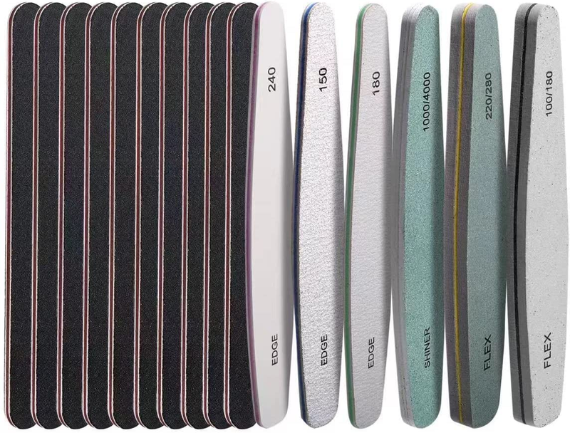 Nail Files,  16Pcs Nail File and Buffers for Filing, Buffering and Polishing, Pr