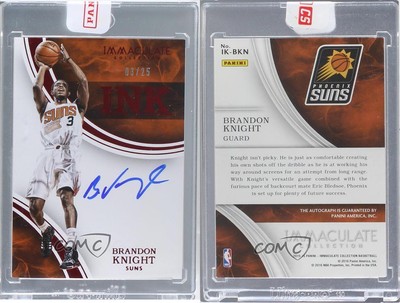 2015-16 Panini Immaculate INK Red /25 Brandon Knight #IK-BKN Auto