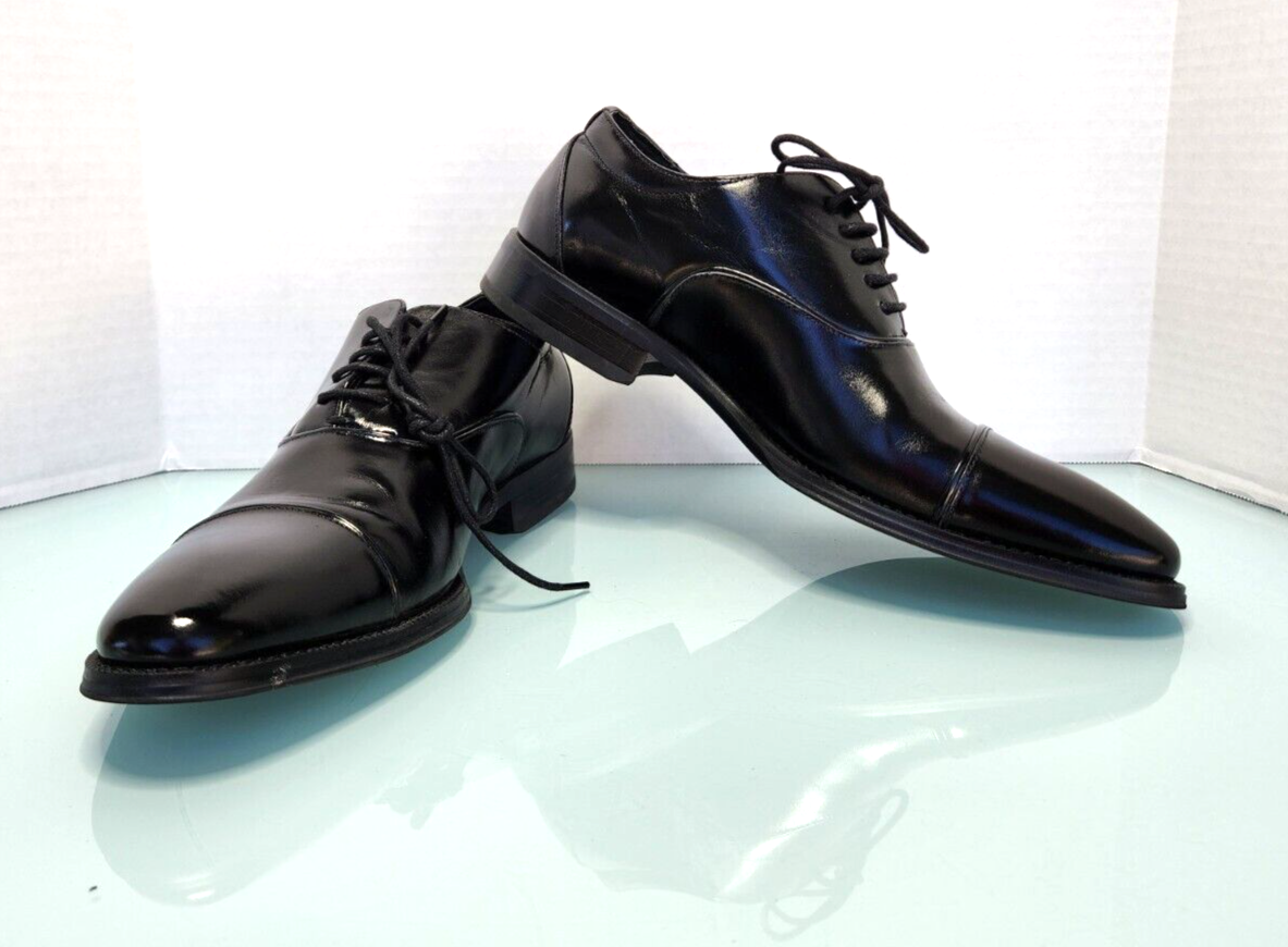 Stacy Adams Men's 24919-001 Black Leather Cap Toe Oxford