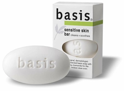 Basis Sensitive Skin Bar Cleans & Soothes Gentle Calming Chamomile 4 oz 6 Pack