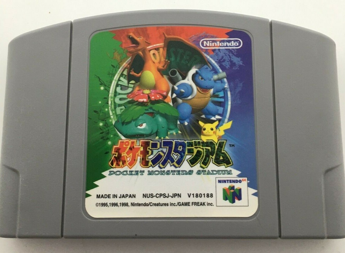 Pocket Monsters Pokemon Stadium Japan Import N64 Nintendo 64