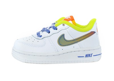 Nike Force 1 LV8 для малышей, белый/многоцветный, средне-синий (DQ7769 100) — 9