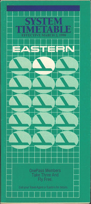 Eastern Airlines system timetable 3/2/90 [308EA] Buy 4+ save 25%