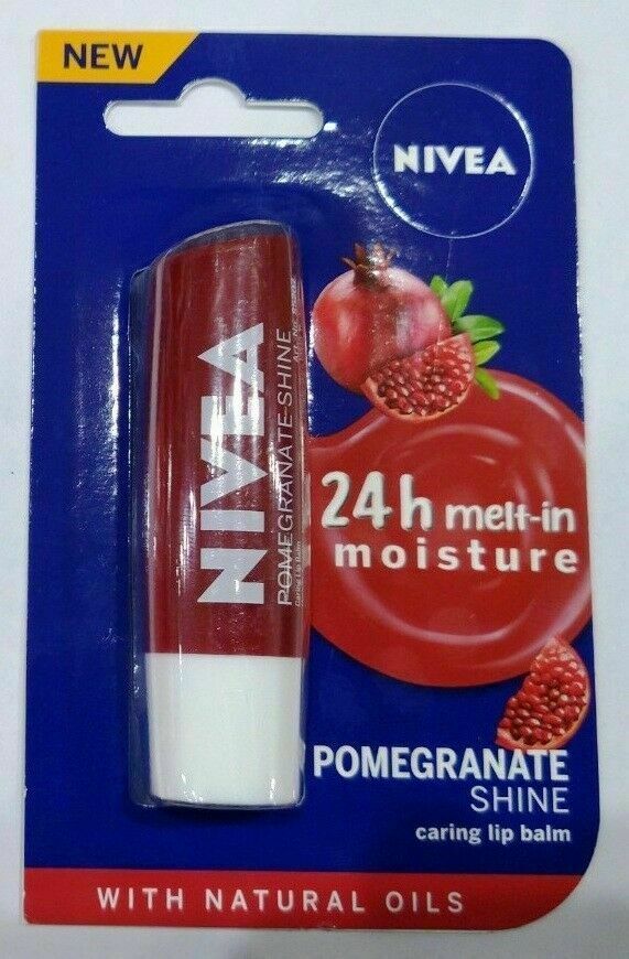 With Natural Oil 24 Hour Moisturization Pomegranate Shine- 4.8 Gm