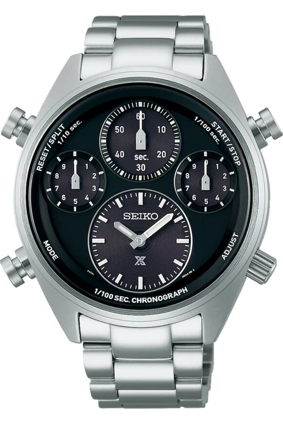 Pre-owned Seiko Prospex Sfj003 Analog Quartz Water-resistant Men's Watch (black)