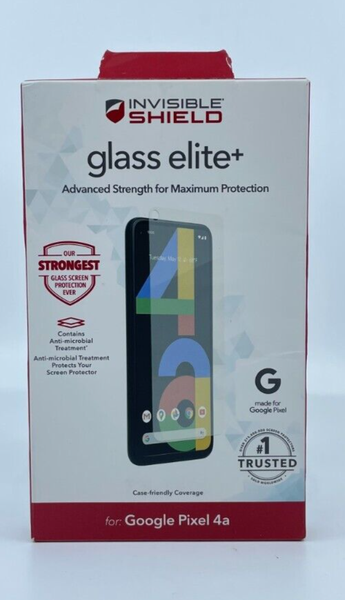 ZAGG InvisibleShield Glass Elite+ Screen Protector for Pixel 4a Clear