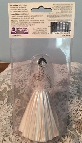 Wilton African American Black Wedding Bride Cake Topper New