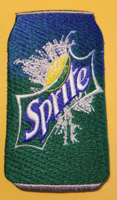 Sprite can Embroidered Patch approx 2x3.5''
