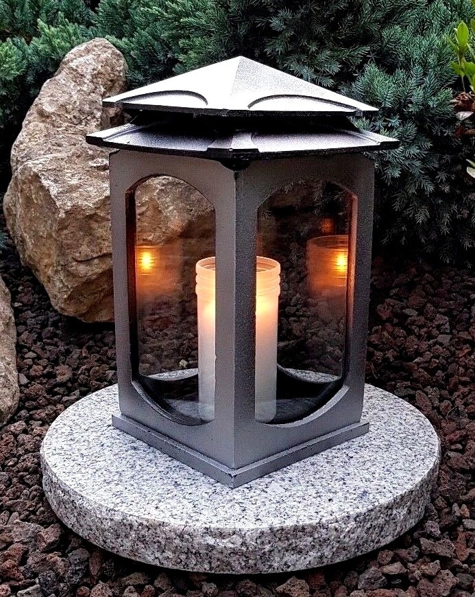 * Grablampe  Grablaterne Lampe Grableuchte Grablicht Grabschmuck  Friedhof