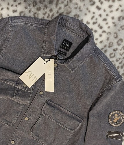 ジャケット・アウター REMAKE DENIM SHIRT Alexander Wang Allover Logo Printed Jacket (Coats and