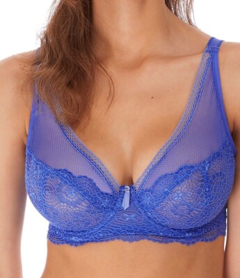 Freya Expression Bra Pacific Blue Size 30G Underwired High Apex Full Cup 5494