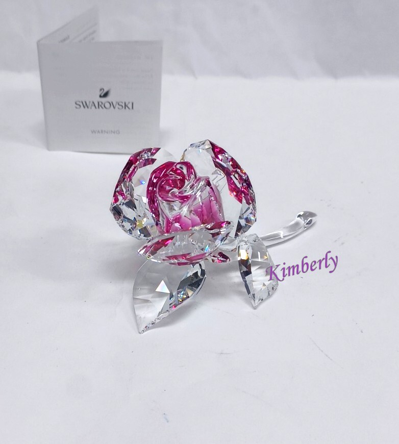SWAROVSKI／クリスタルローズ BLOSSOMING ROSE, RED Swarovski Blossoming Rose - Red Ornament - Walmart.com