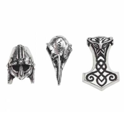 Alchemy Gothic Norsebraid Pewter Hair Beads   Local Stock   Gothic