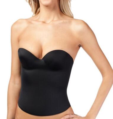 Women's Padded Push Up Shapewear Waist Slimming Strapless Black Corset 36B