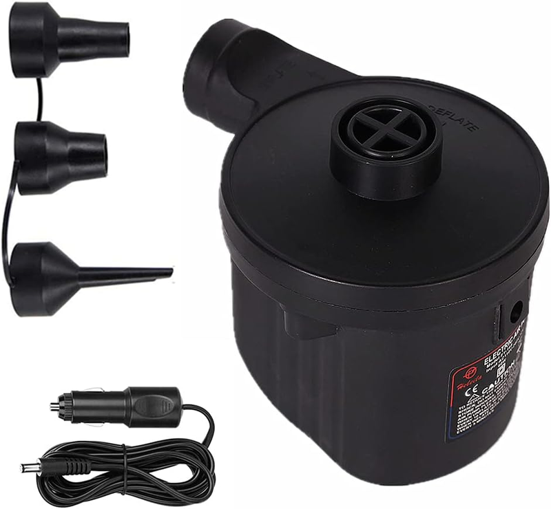 Quick-Fill Durable Electric Air Pump for Inflatables Mattress Raft Bed with 3 No