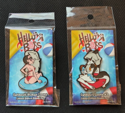 Set of 2 - Helluva Boss Swimsuit Loona Pins - LIMITED EDITION