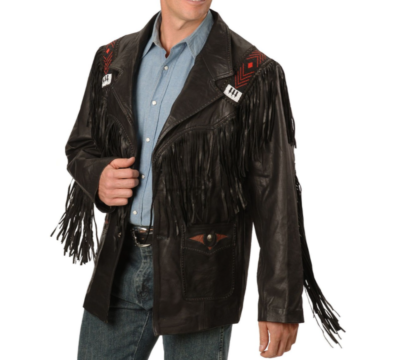 Wild West Fringe Shacket | Black