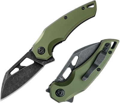 Fox Edge Atrax Liner Folding Knife 3.15'' 8Cr13MoV Steel Blade Aluminum Handle