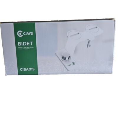 Ciays Bidet Toilet Seat Attachment Silver Knob CIBA02S