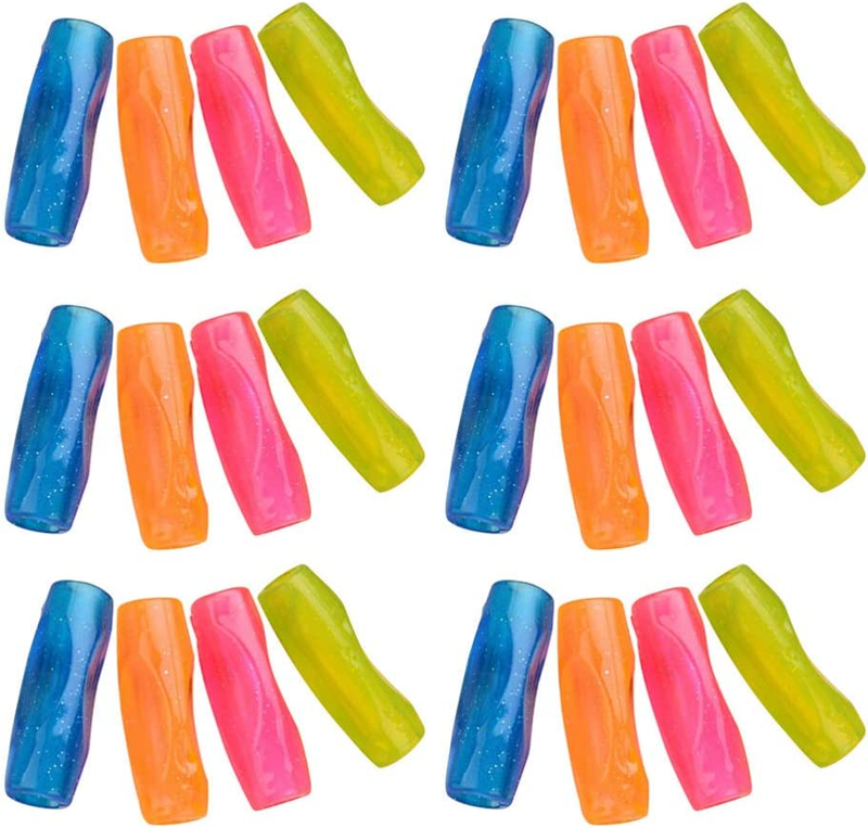 Holder Rubber Pen Grips Glitter Writing Aid Grip Posture C