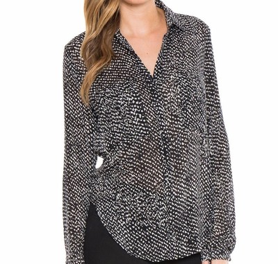 トップス stone  NEW CLOTH & STONE SzS HIPSTER BUTTON DOWN LONG SLEEVE SHIRT PRINT