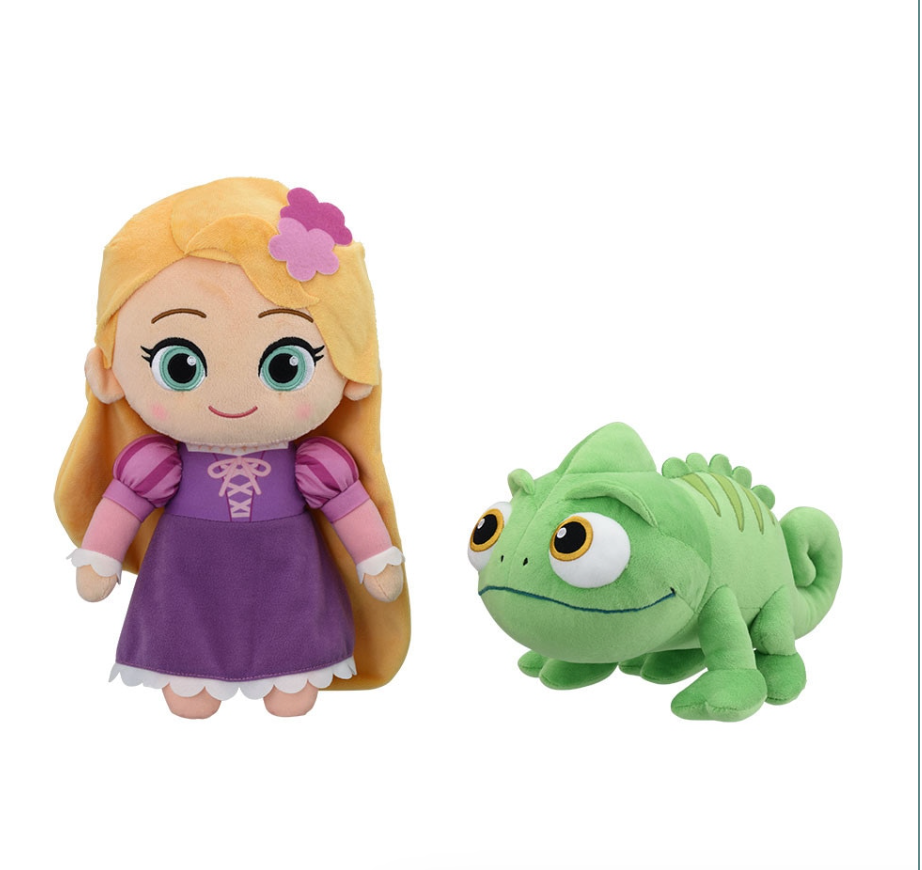 Rapunzel♡出品♡ Disney Tangled Rapunzel & Pascal plush doll set 2024 sega