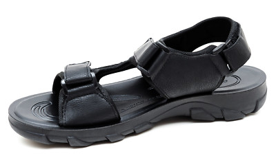 SANDALI UOMO DIAMOND CASUAL NERO SLIP ON SCARPE APERTE ESTIVE MAN'S SHOES