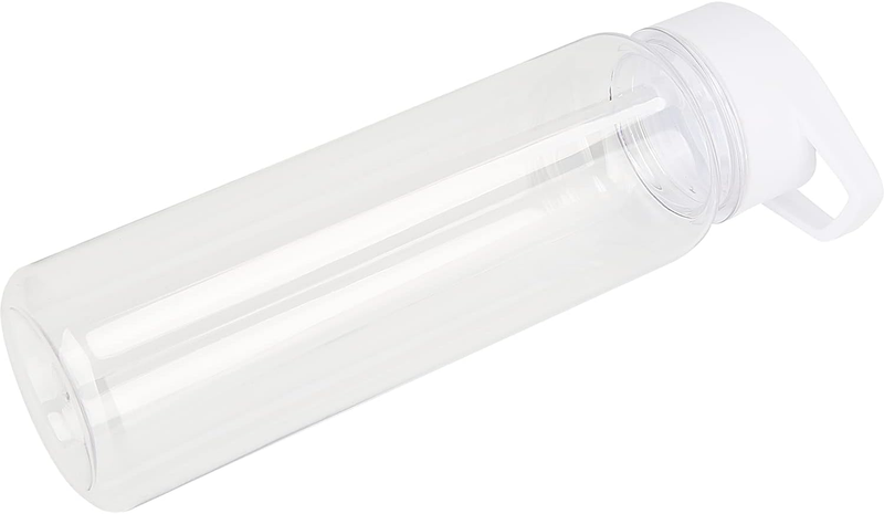 Tritan Clear Water Bottle with Straw | BPA Free 24 Oz Sports Water Bottle | Leak