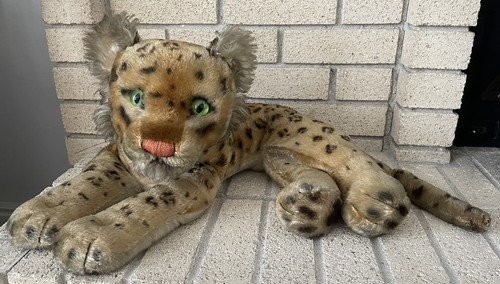 シュタイフ★Lying Leopard 35cm★寛ぎ/レオパード★Steiff Steiff Lying Leopard - Extra Large! - Annie's Attic Antiques