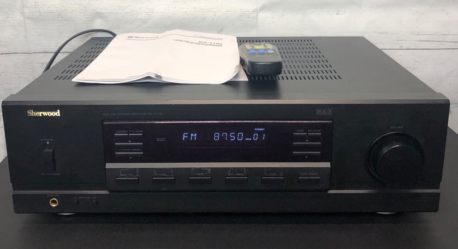 Sherwood RX 4105 2 Channel 100 Watt Receiver AM/FM Digital Stereo Receiver