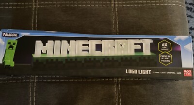 New MINECRAFT LOGO Lightbox Game Room DECOR Light Box CREEPER MINE CRAFT 17C