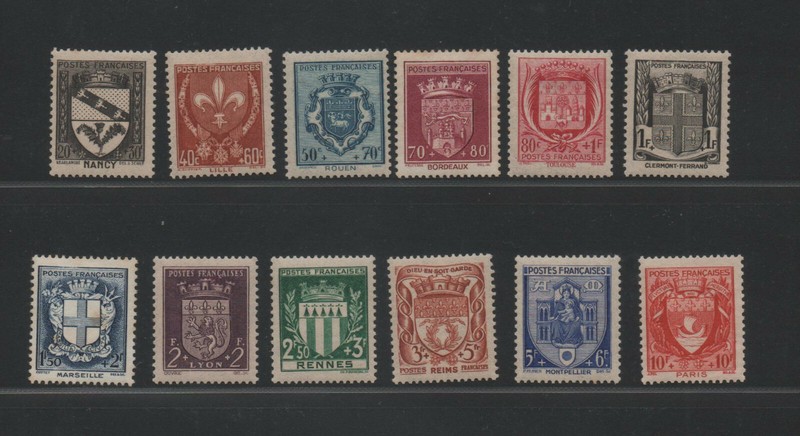 Timbre France Neuf NÂ° 529 Ã  537